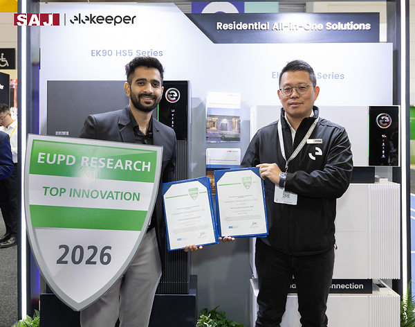 SAJ Electric Honoured with EUPD Top Innovation Award at All-Energy